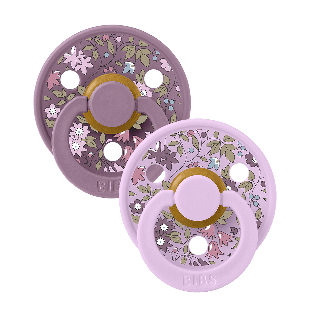 BIBS x Liberty 2 PACK Colour Chamomile Lawn Latex Violet Sky Mix
