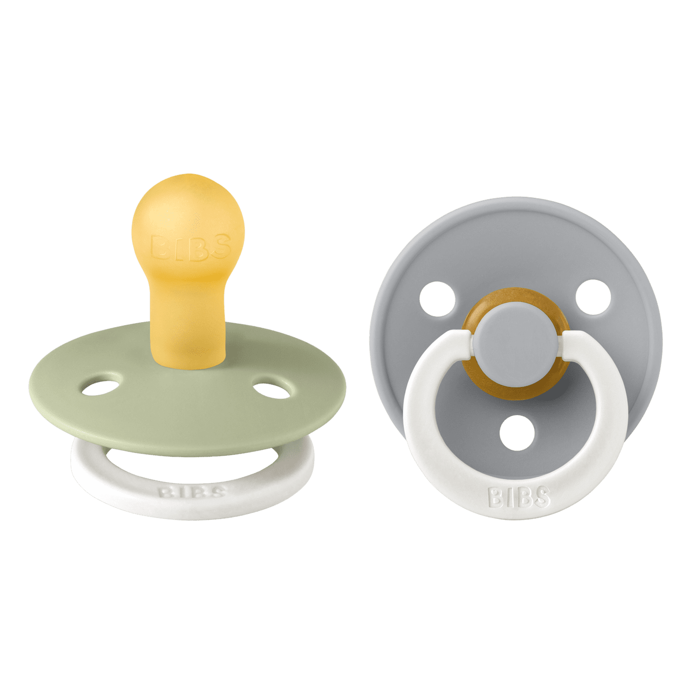 BIBS Colour 2 PACK Latex Sage GLOW/Cloud GLOW BIBS Colour 2 PACK Latex Sage GLOW/Cloud GLOW