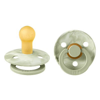 BIBS Colour Tie Dye 2 PACK Latex Sage Ivory / Sage Ivory