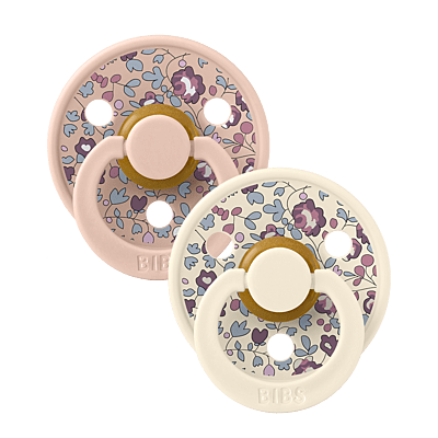 BIBS x Liberty 2 PACK Colour Eloise Latex Blush Mix