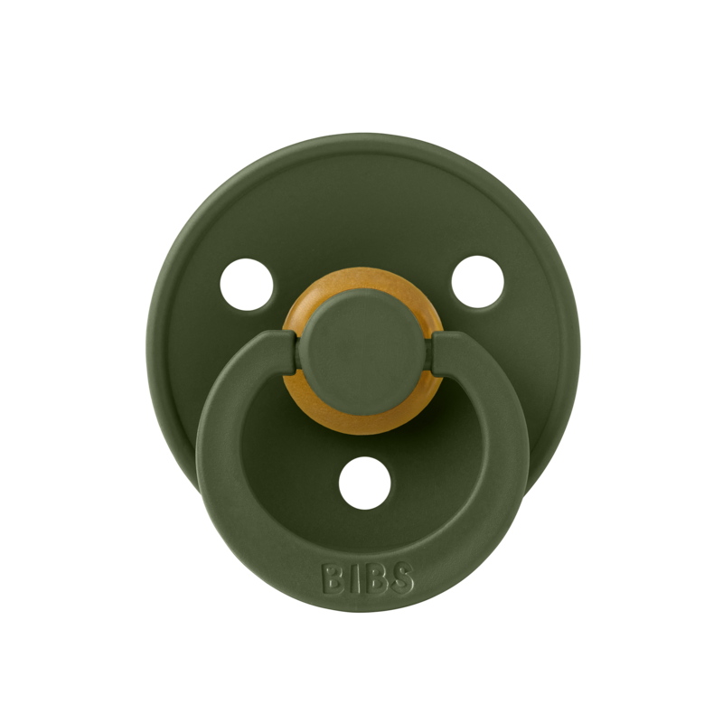 BIBS Pacifier Colour Latex Size 1 Anatomical Hunter Green