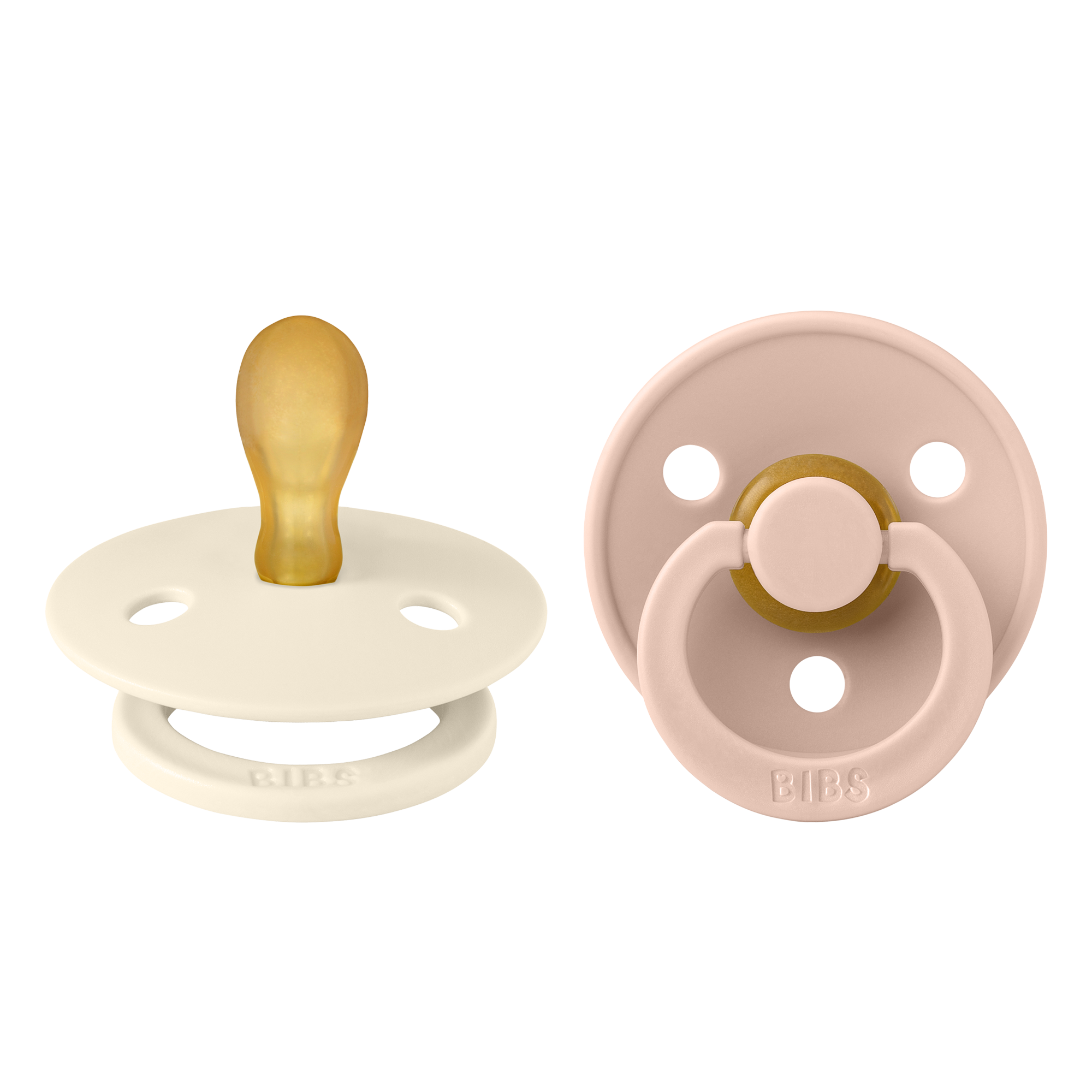Bibs Colour 2 Pack Latex Size 1 Symmetrical Ivory/Blush Bibs Colour 2 Pack Latex Size 1 Symmetrical Ivory/Blush