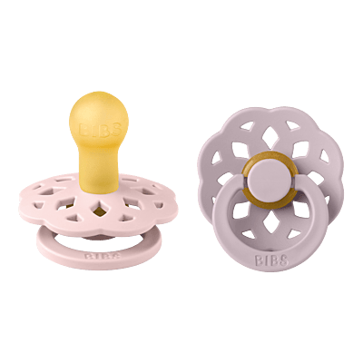 Bibs Boheme 2 Pack Latex Size 1 Blossom/Dusky Lilac