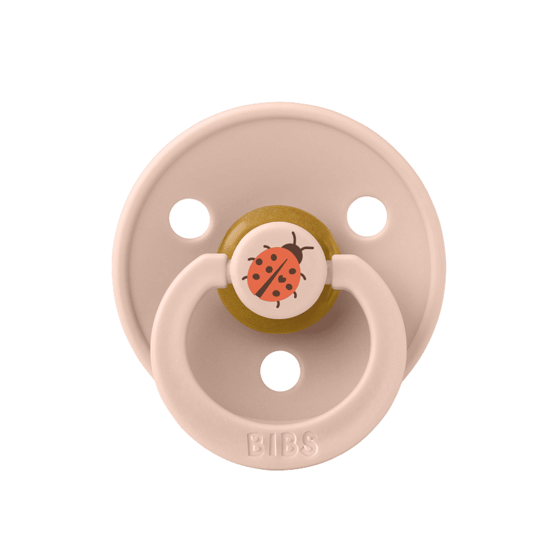 BIBS Pacifier Studio Colour 2 PACK Ladybug Latex size 3 Blush Mix