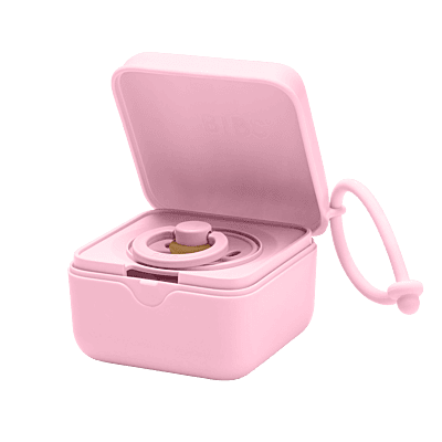 Bibs Pacifier Box Baby Pink