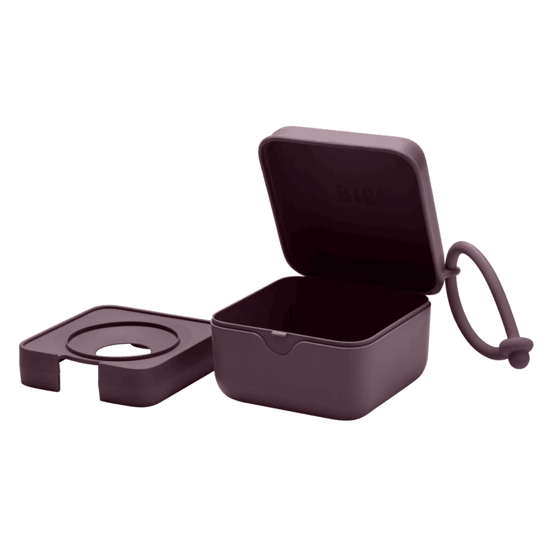 Bibs Pacifier Box Plum Bibs Pacifier Box Plum