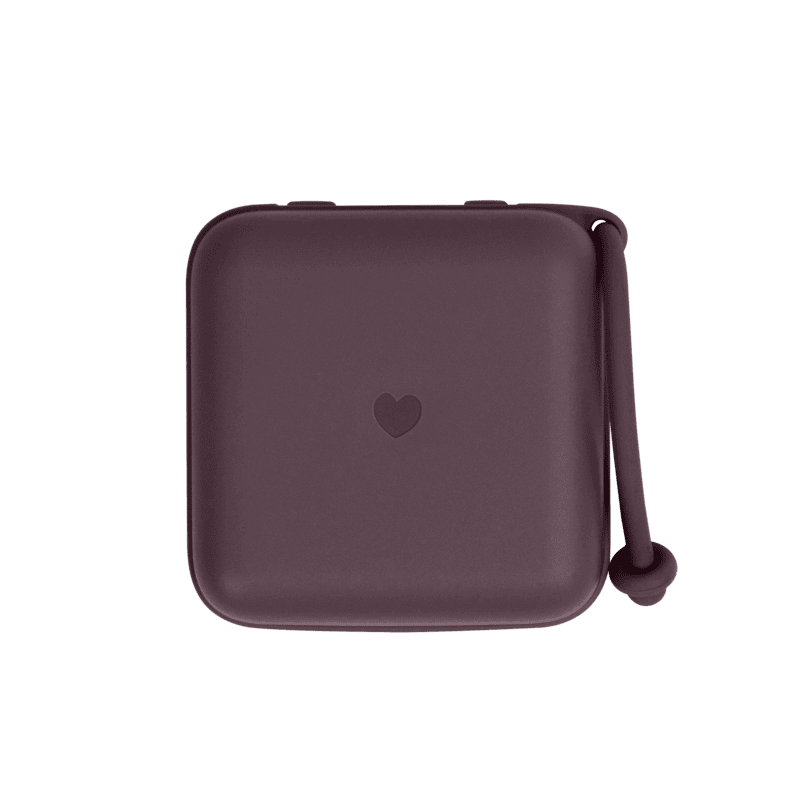 Bibs Pacifier Box Plum Bibs Pacifier Box Plum