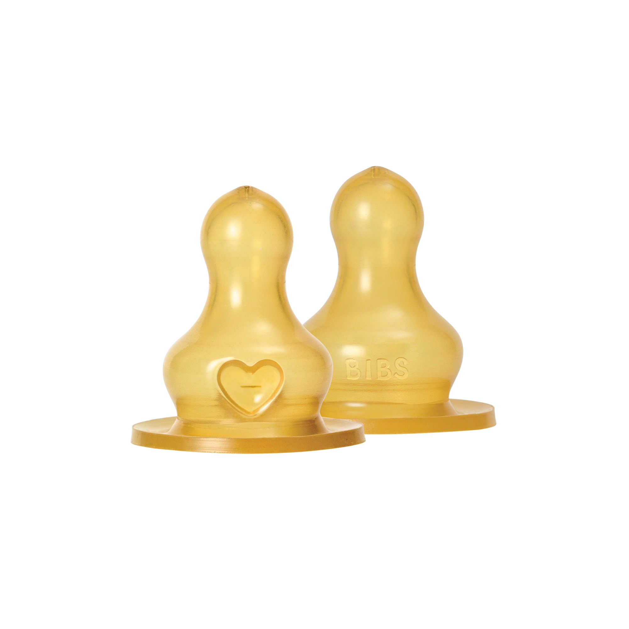 Bibs Baby Bottle Nipple Round Latex 2 Pack Slow Flow