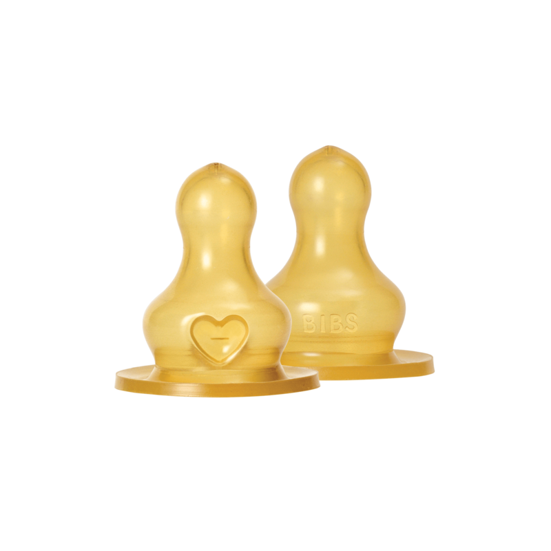 Bibs Bottle Nipple 2 Pack Latex Fast Flow