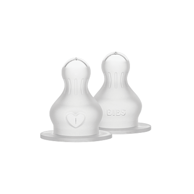 Bibs Bottle Nipple 2 Pack Silicone Slow Flow