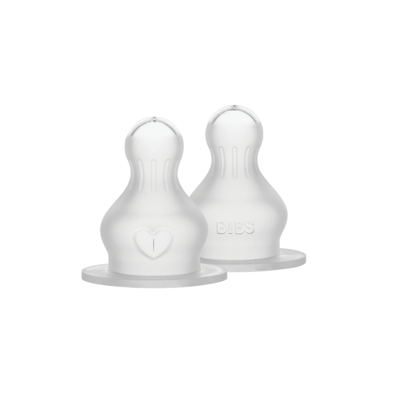 Bibs Bottle Nipple 2 Pack Silicone Slow Flow