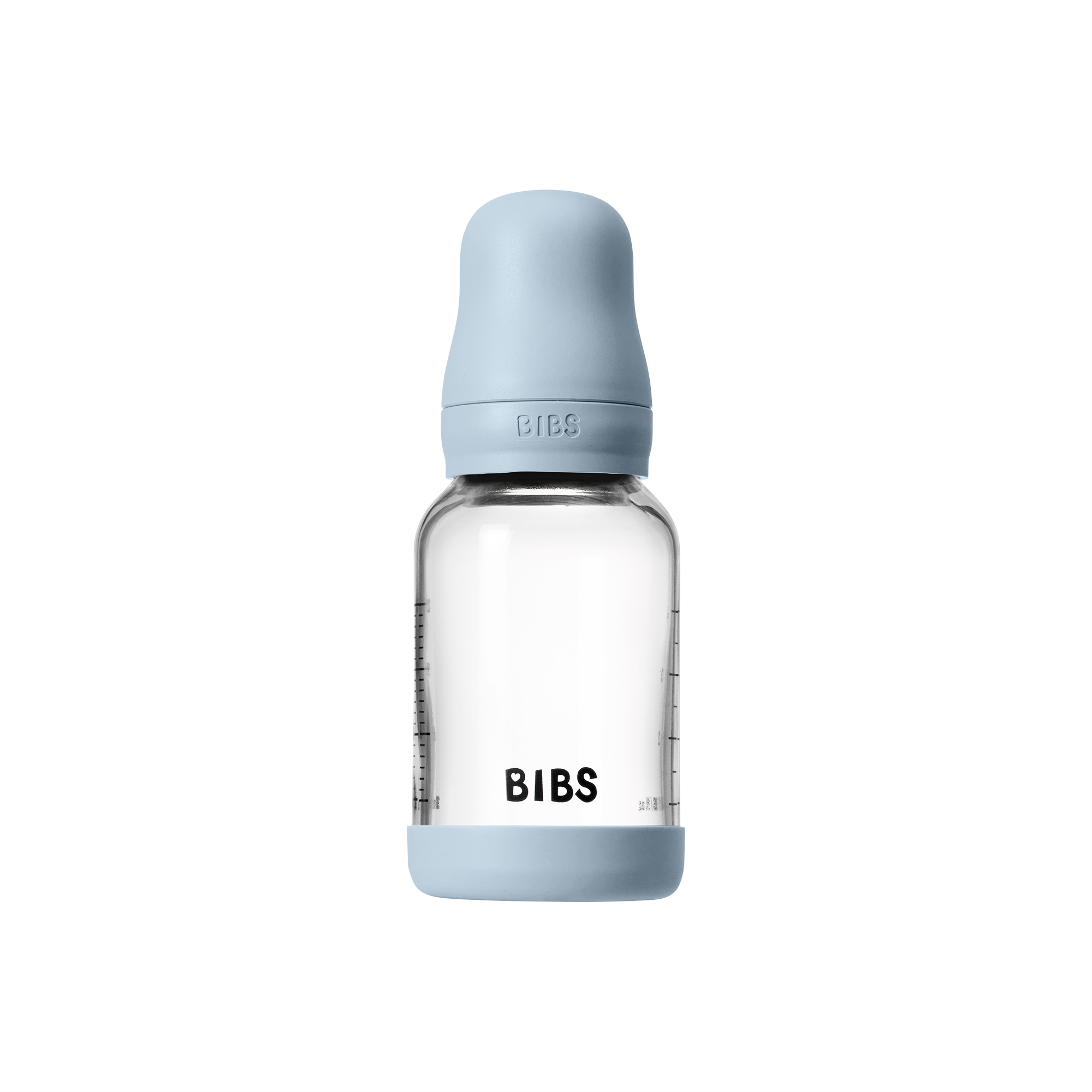 Bibs Glass Baby Bottle Round Latex 1 pack 120ml Slow Flow Baby Blue Bibs Glass Baby Bottle Round Latex 1 pack 120ml Slow Flow Baby Blue