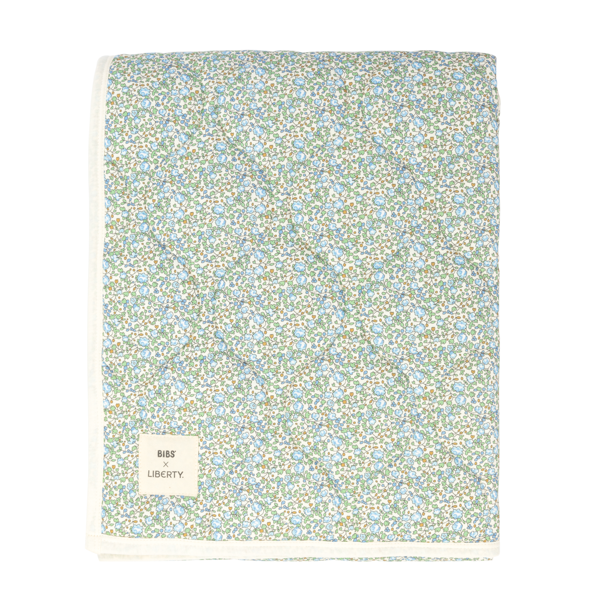 Bibs x Liberty Quilted Blanket Ivory