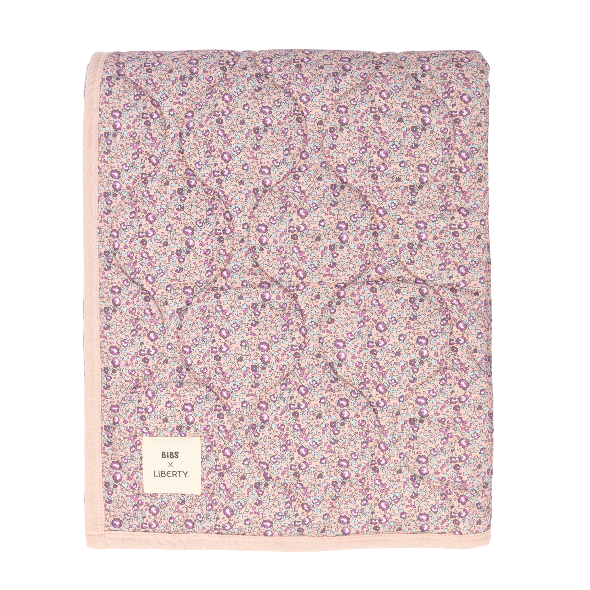 Bibs x Liberty Quilted Blanket Eloise Blush