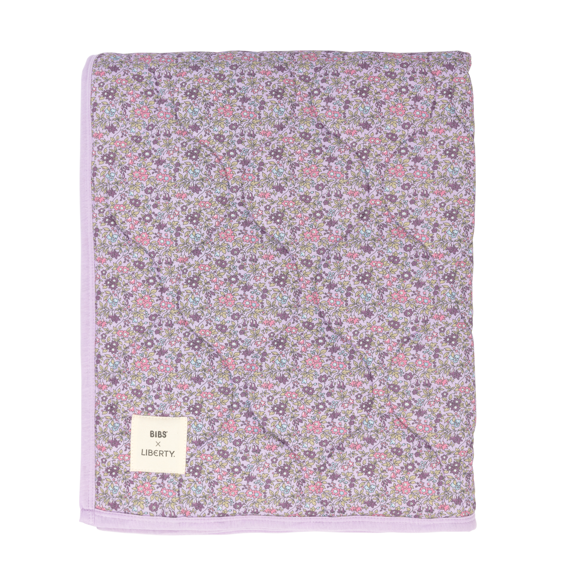 Bibs x Liberty Quilted Blanket Chamomile Lawn Violet Sky Bibs x Liberty Quilted Blanket Chamomile Lawn Violet Sky