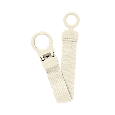 Bibs Pacifier Clip Loop Ivory