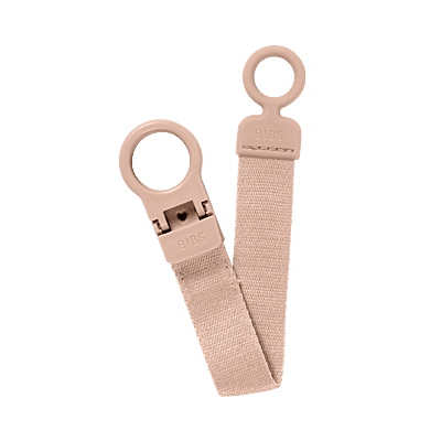 Bibs Pacifier Clip Loop Blush