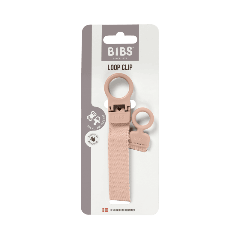 Bibs Pacifier Clip Loop Blush Bibs Pacifier Clip Loop Blush