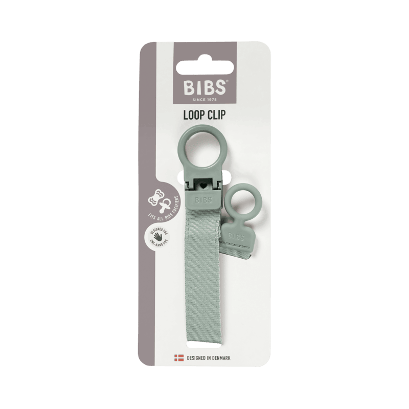 Bibs Pacifier Clip Loop Sage Bibs Pacifier Clip Loop Sage