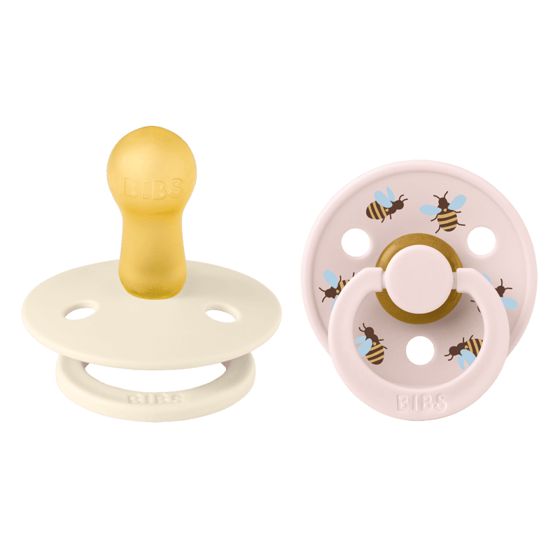 BIBS Pacifier Studio Colour 2 PACK Bumblebee Latex size 2 Ivory Mix BIBS Pacifier Studio Colour 2 PACK Bumblebee Latex size 2 Ivory Mix