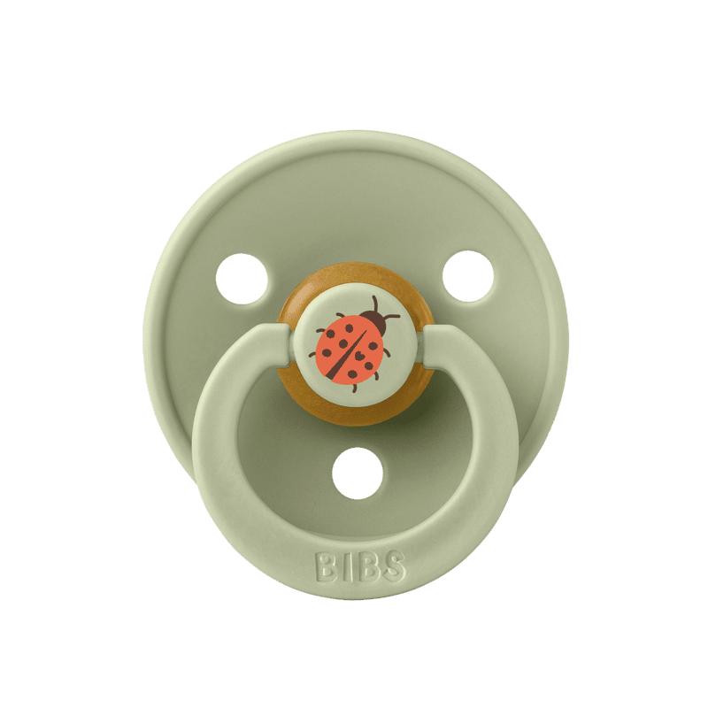 BIBS Pacifier Studio Colour 2 PACK Ladybug Latex size 2 Sage Mix BIBS Pacifier Studio Colour 2 PACK Ladybug Latex size 2 Sage Mix