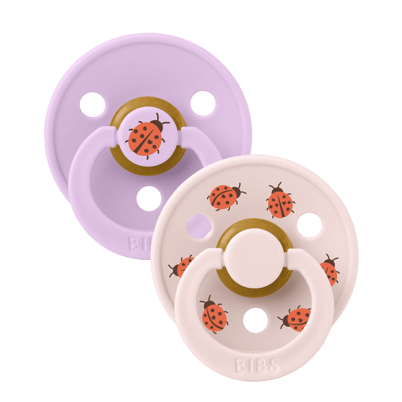 BIBS Pacifier Studio Colour 2 PACK Ladybug Latex size 2 Violet Sky Mix BIBS Pacifier Studio Colour 2 PACK Ladybug Latex size 2 Violet Sky Mix