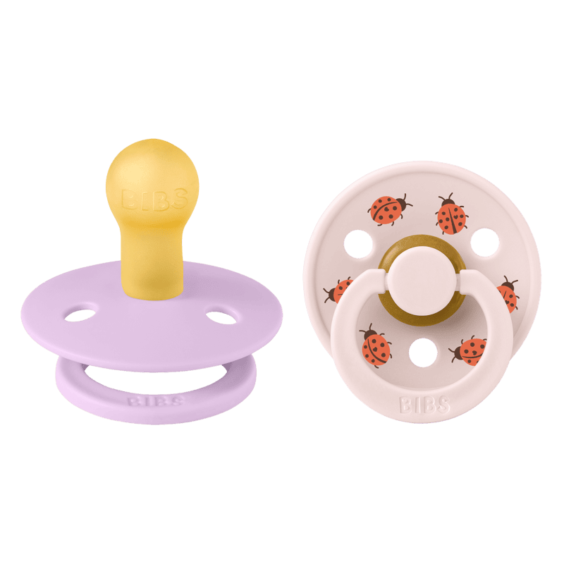 BIBS Pacifier Studio Colour 2 PACK Ladybug Latex size 1 Violet Sky Mix BIBS Pacifier Studio Colour 2 PACK Ladybug Latex size 1 Violet Sky Mix