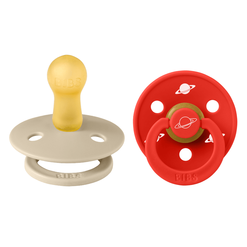 BIBS x Planet Nusa Pacifier Colour 2 PACK Latex Size 2 Vanilla Mix BIBS x Planet Nusa Pacifier Colour 2 PACK Latex Size 2 Vanilla Mix