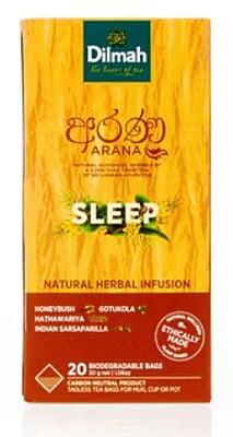Arana Sleep Honeybush Natural Herbal Infusion-20 Tagless Tea Bags